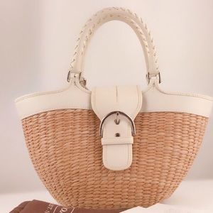 Coach Limited Edition Straw Basket Bag